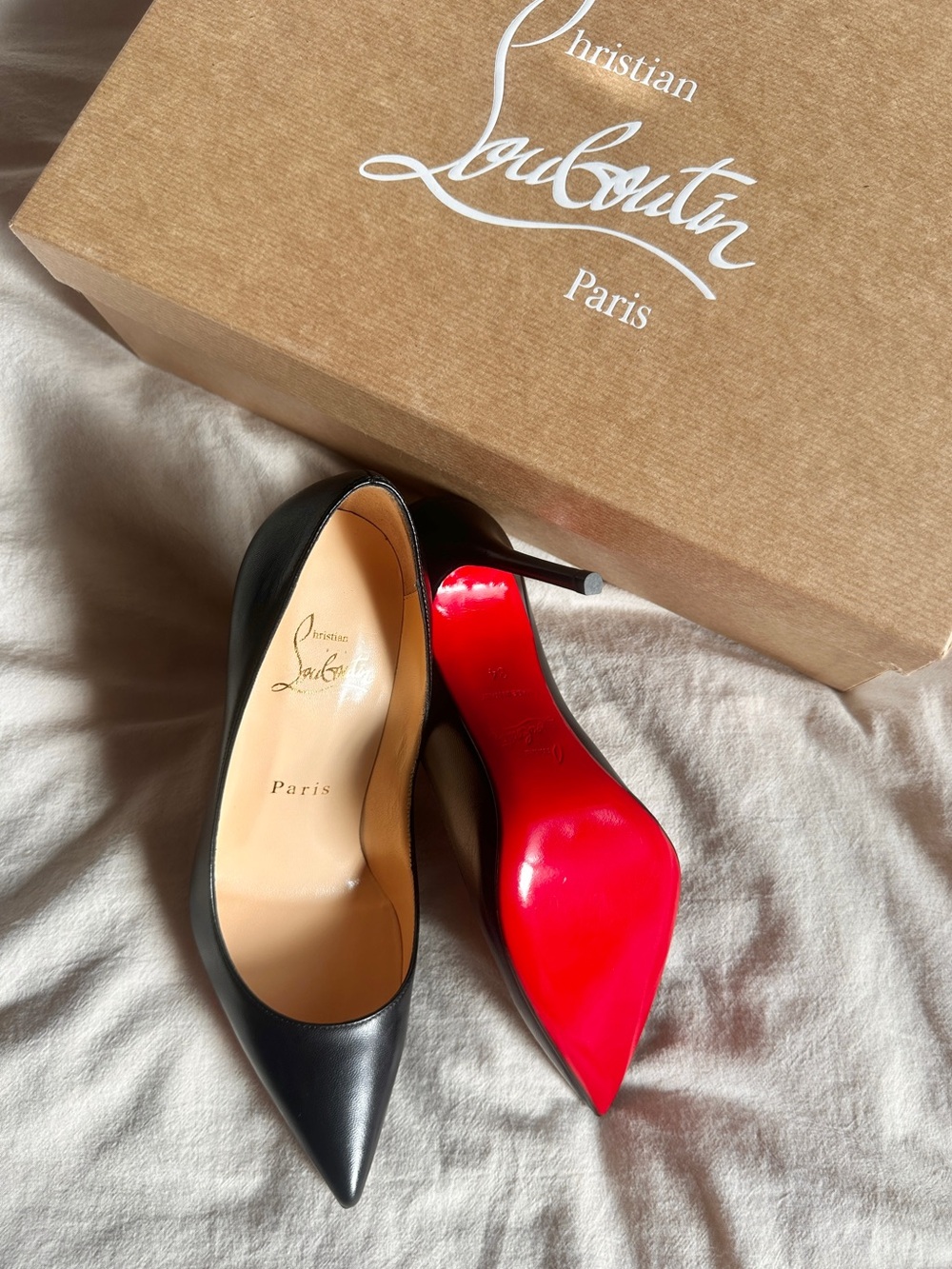 Louboutin Kate black pumps 85mm